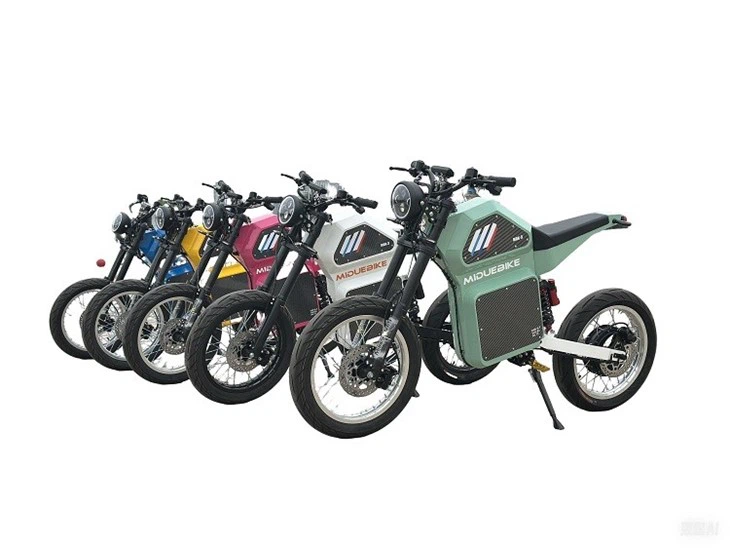 MDX-3 Lightning City Riding E-bike 17'' Super Moto Tires Electric Bike 12600W Peak Power Stealth Bomber EBike