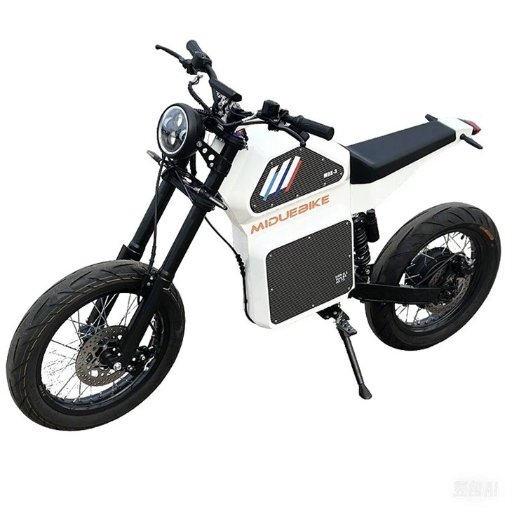 MDX-3 Lightning City Riding E-bike 17'' Super Moto Tires Electric Bike 12600W Peak Power Stealth Bomber EBike