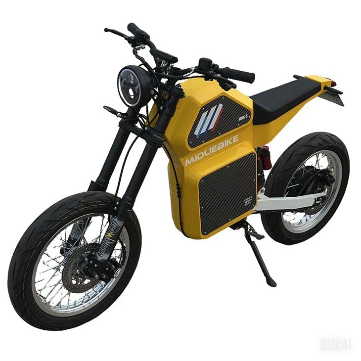 MDX-3 Lightning City Riding E-bike 17'' Super Moto Tires Electric Bike 12600W Peak Power Stealth Bomber EBike
