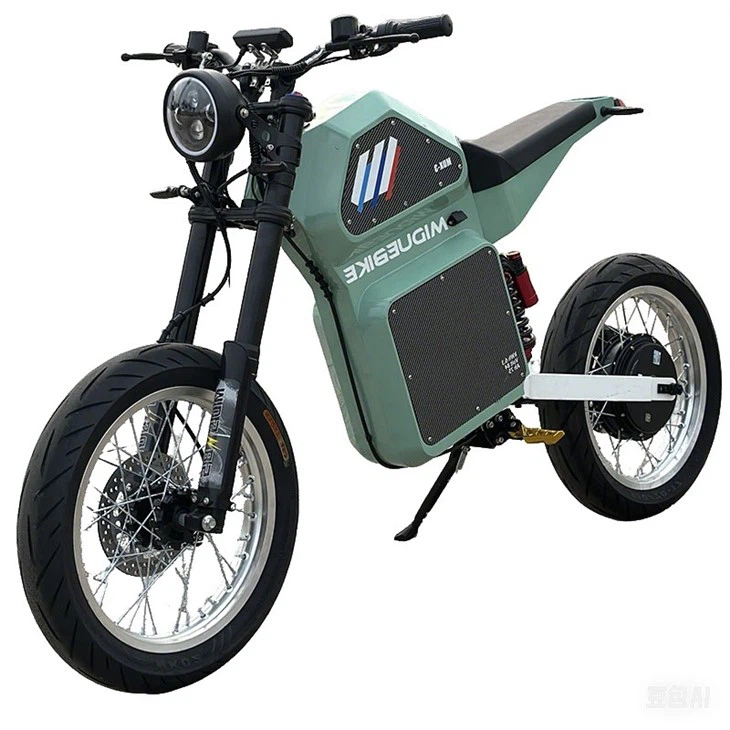 MDX-3 Lightning City Riding E-bike 17'' Super Moto Tires Electric Bike 12600W Peak Power Stealth Bomber EBike