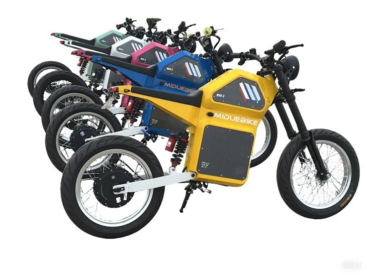 MDX-3 Lightning City Riding E-bike 17'' Super Moto Tires Electric Bike 12600W Peak Power Stealth Bomber EBike